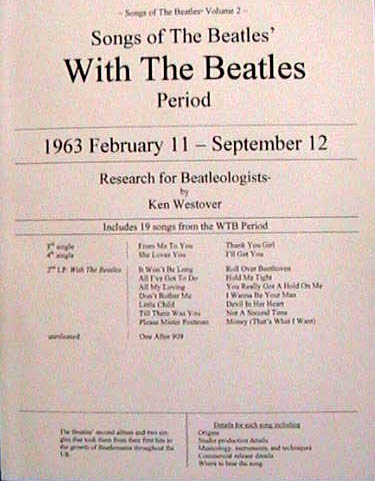 Photo of cover of Songs of the With The Beatles Period